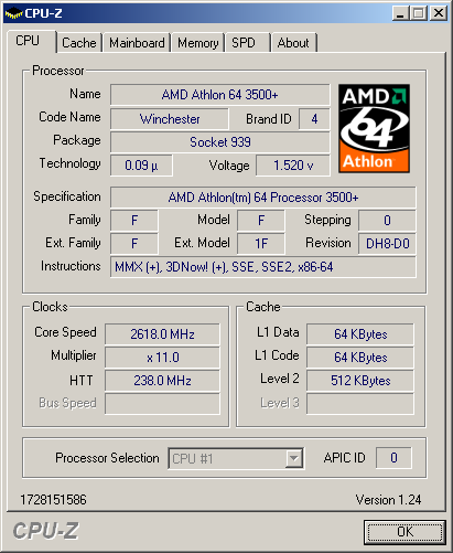 athlon64 3000+ winchester