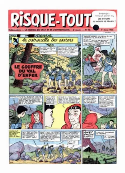 Consulter les informations sur la BD Risque-tout 15: La patrouille des castors - Le gouffre du Val d'Enfer