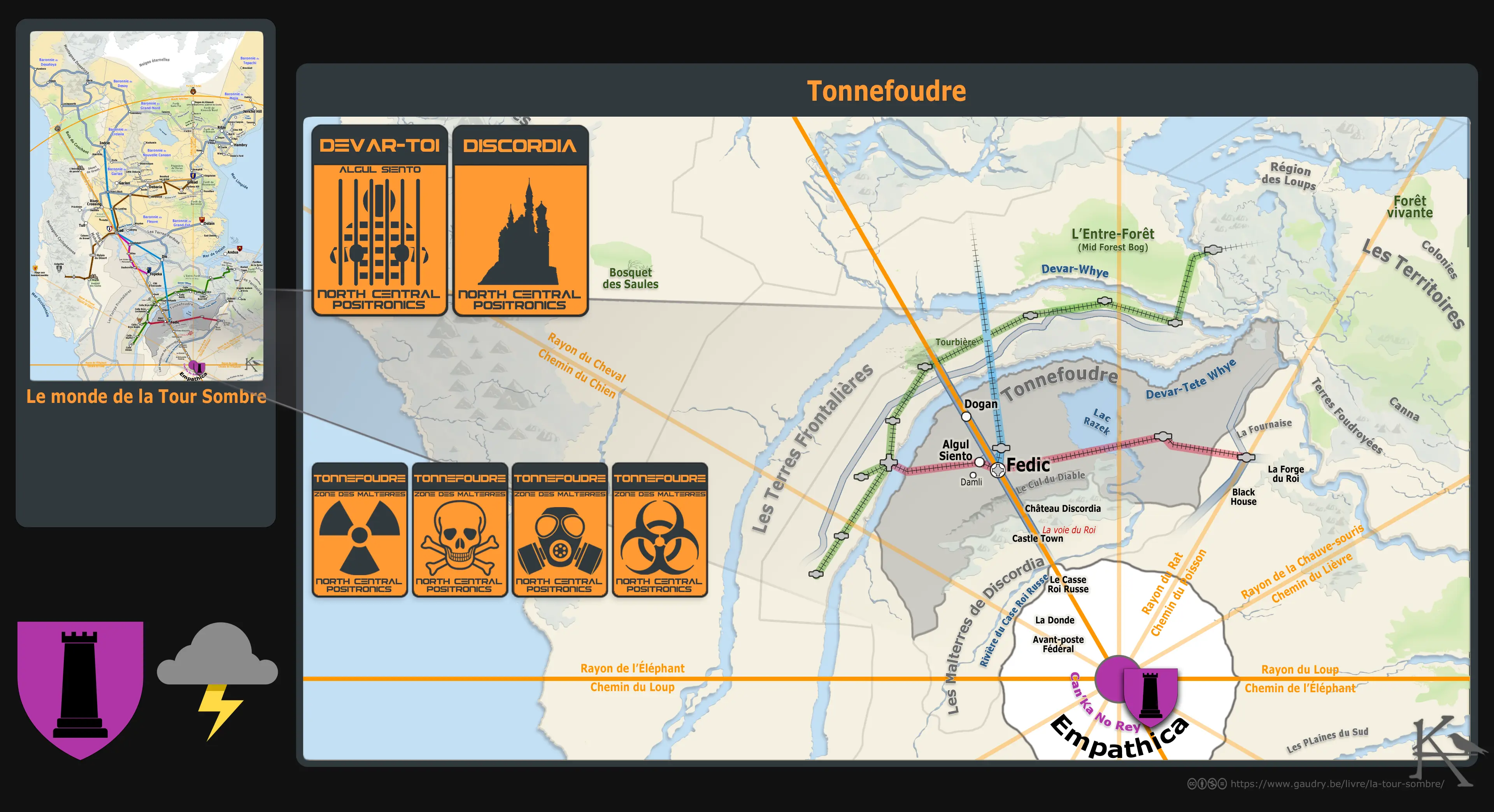 Carte de la Tour Sombre, Tonnefoudre