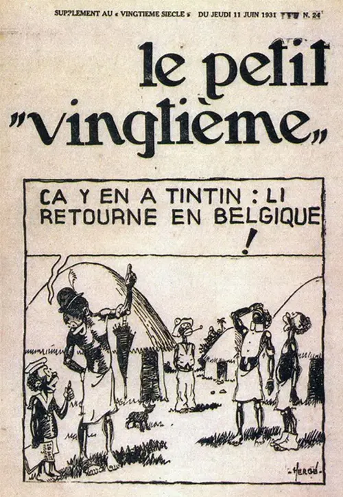 Consulter les informations sur la BD 11 juin 1931: Ca y en a Tintin: li retourne en Belgique