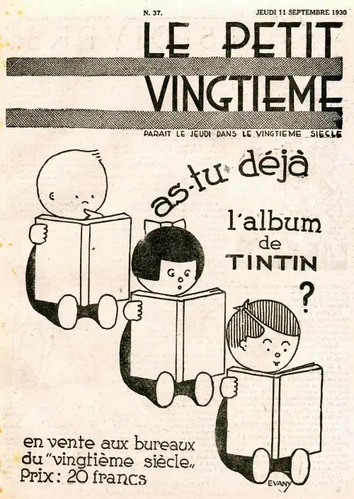 Couverture de l'album 11 septembre 1930: As-tu déjà l'album de Tintin ?