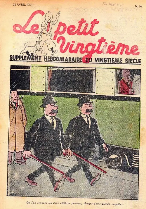 Couverture de l'album 22 avril 1937 :  où l'on retrouve les deux célèbres policiers, chargés d'une grande enquête...