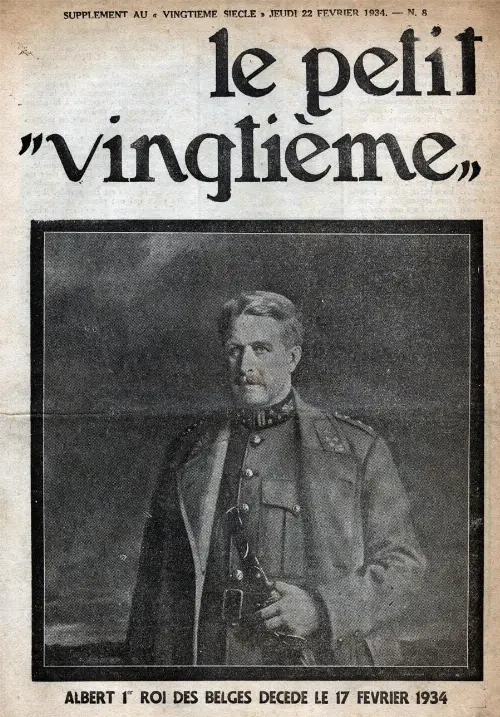 Couverture de l'album 22 février 1934: Albert 1er Roi des Belges décédé le 17 février 1934