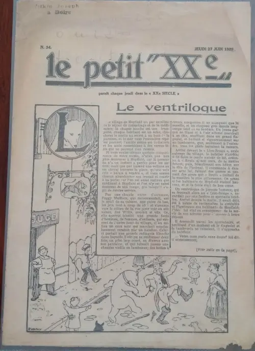 Couverture de l'album 27 juin 1929: Le ventriloque