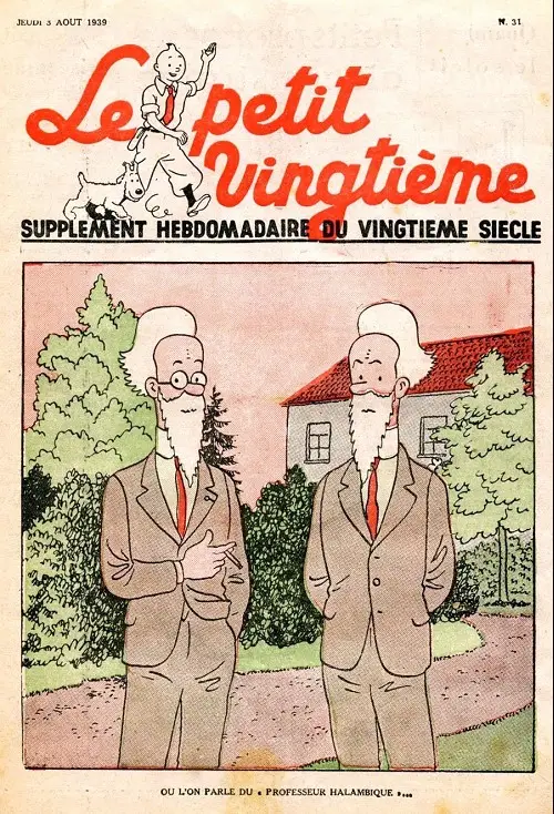 Couverture de l'album 3 août 1939 : Où l'on parle du  Professeur Halambique ...