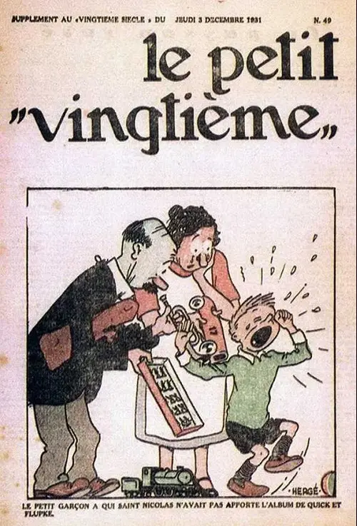 Couverture de l'album 3 décembre 1931: Le petit garçon à qui Saint Nicolas n'avait pas apporté l'album de Quick et Flupke