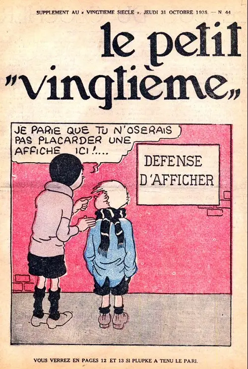 Consulter les informations sur la BD 31 octobre 1935