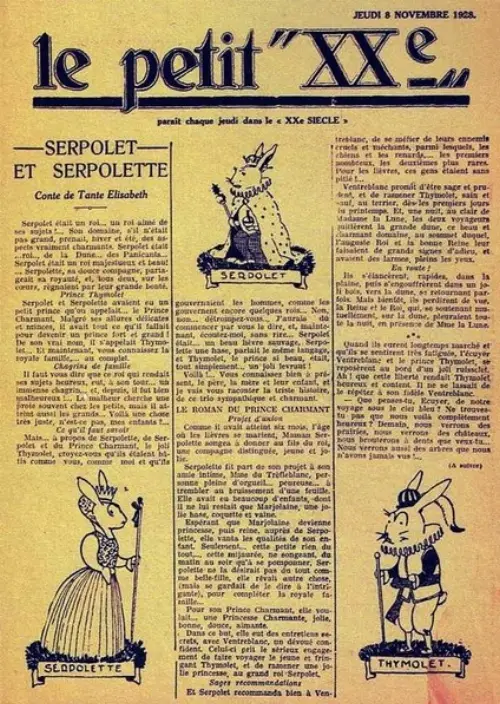 Consulter les informations sur la BD 8 novembre 1928: Serpolet et Serpolette