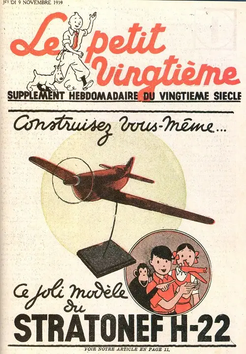 Couverture de l'album 9 novembre 1939 : Construisez vous-même ce joli modèle du Stratonef H-22