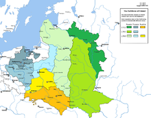 Les trois partages successifs de la Pologne.