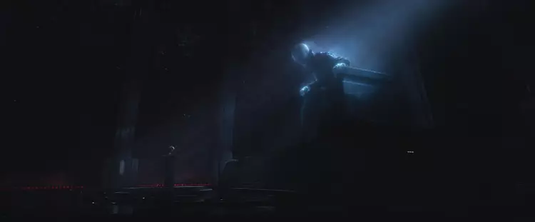Kylo Ren en pleine audience avec Snoke