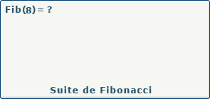 Suite de Fibonacci par récursivité