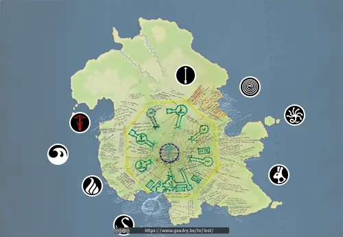 Une carte géographique pour Carte sur la porte anti-souffle