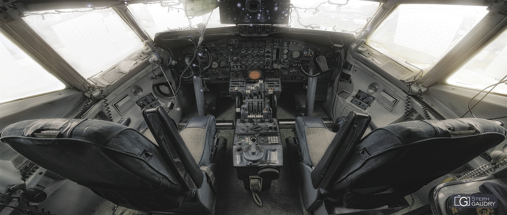 Machines volantes / Cockpit Boeing 707 - Flat colored version