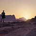 Thumb Wadi-Rum, sunset in the desert - my son Tom